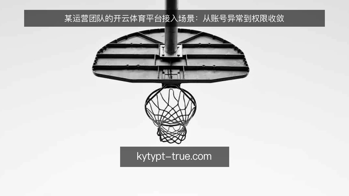 某运营团队的开云体育平台接入场景：从账号异常到权限收敛
