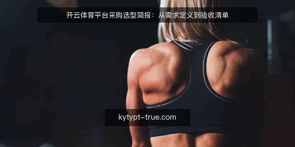 开云体育平台采购选型简报：从需求定义到验收清单 — 明确使用需求与评估范围 配图